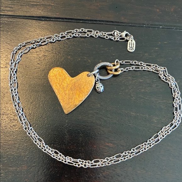 James Avery bronze and silver necklace with charms - Picture 1 of 5